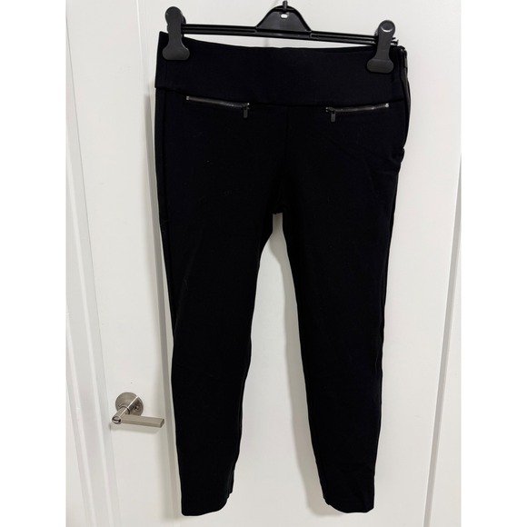 ZARA TRF Black Skinny Pants Zip Pockets High Rise Women's Size S - Picture 2 of 6